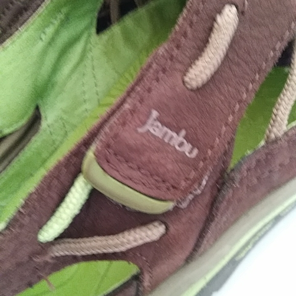 Jambu So Cal Water Savvy Leather Sneakers 9.5M Brown Green - Picture 5 of 15